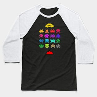 Space Invaders Baseball T-Shirt